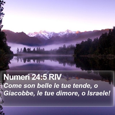 Numeri 24:5 RIV Bible Verse Image