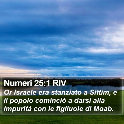 Numeri 25:1 RIV Bible Verse Image