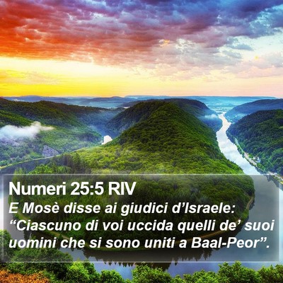 Numeri 25:5 RIV Bible Verse Image