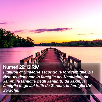 Numeri 26:12 RIV Bible Verse Image