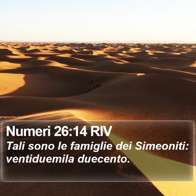 Numeri 26:14 RIV Bible Verse Image