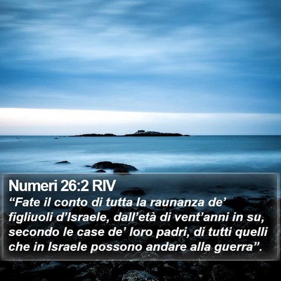 Numeri 26:2 RIV Bible Verse Image