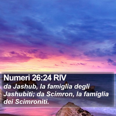 Numeri 26:24 RIV Bible Verse Image