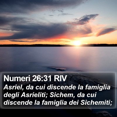 Numeri 26:31 RIV Bible Verse Image