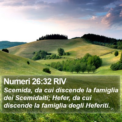 Numeri 26:32 RIV Bible Verse Image