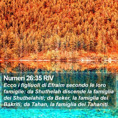 Numeri 26:35 RIV Bible Verse Image