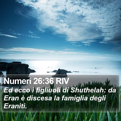 Numeri 26:36 RIV Bible Verse Image