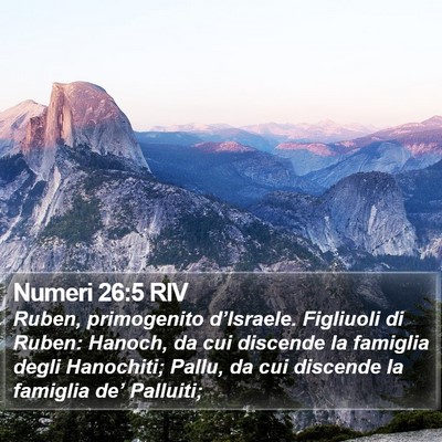 Numeri 26:5 RIV Bible Verse Image