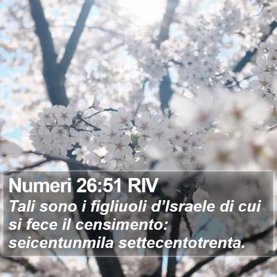 Numeri 26:51 RIV Bible Verse Image