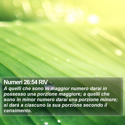Numeri 26:54 RIV Bible Verse Image