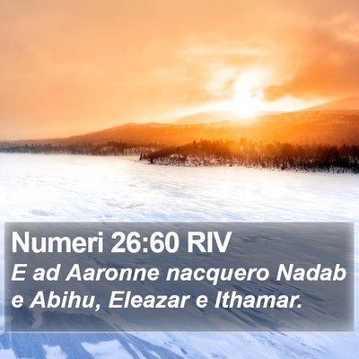 Numeri 26:60 RIV Bible Verse Image