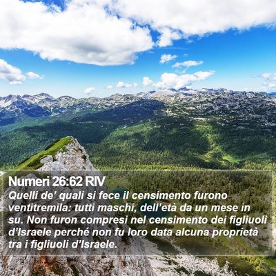 Numeri 26:62 RIV Bible Verse Image