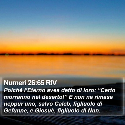 Numeri 26:65 RIV Bible Verse Image