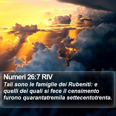 Numeri 26:7 RIV Bible Verse Image