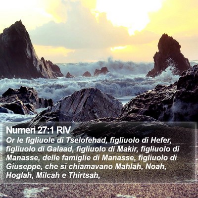 Numeri 27:1 RIV Bible Verse Image