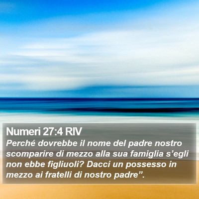 Numeri 27:4 RIV Bible Verse Image