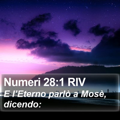 Numeri 28:1 RIV Bible Verse Image