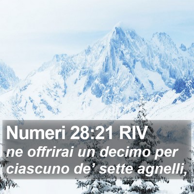 Numeri 28:21 RIV Bible Verse Image