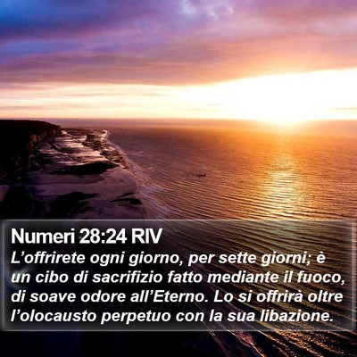Numeri 28:24 RIV Bible Verse Image