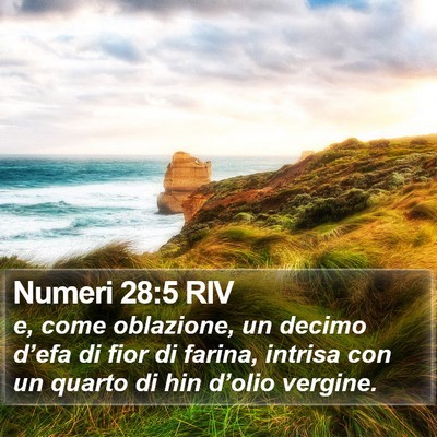 Numeri 28:5 RIV Bible Verse Image