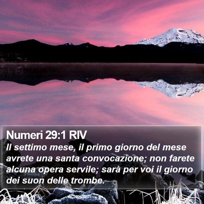 Numeri 29:1 RIV Bible Verse Image