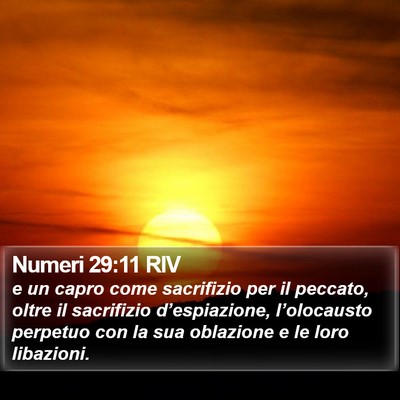 Numeri 29:11 RIV Bible Verse Image
