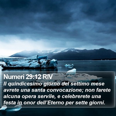 Numeri 29:12 RIV Bible Verse Image