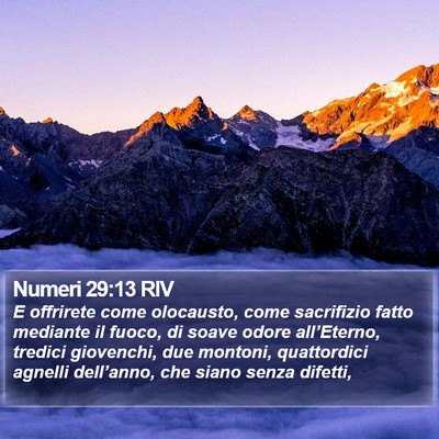 Numeri 29:13 RIV Bible Verse Image