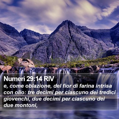 Numeri 29:14 RIV Bible Verse Image