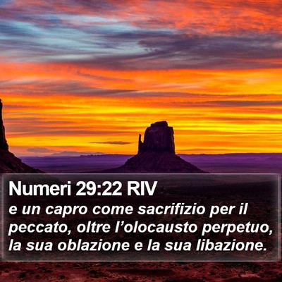 Numeri 29:22 RIV Bible Verse Image