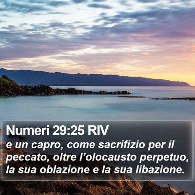 Numeri 29:25 RIV Bible Verse Image