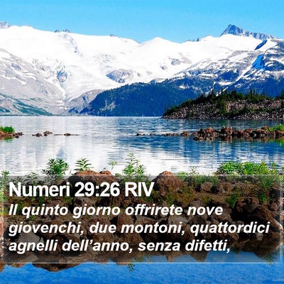 Numeri 29:26 RIV Bible Verse Image