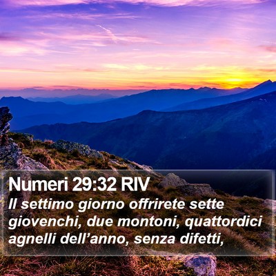 Numeri 29:32 RIV Bible Verse Image
