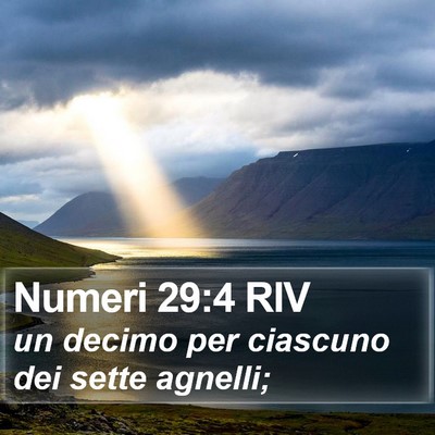 Numeri 29:4 RIV Bible Verse Image