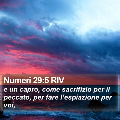 Numeri 29:5 RIV Bible Verse Image