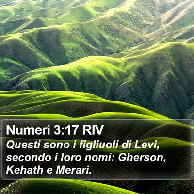 Numeri 3:17 RIV Bible Verse Image