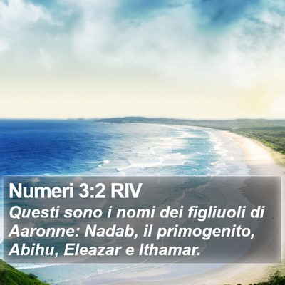 Numeri 3:2 RIV Bible Verse Image