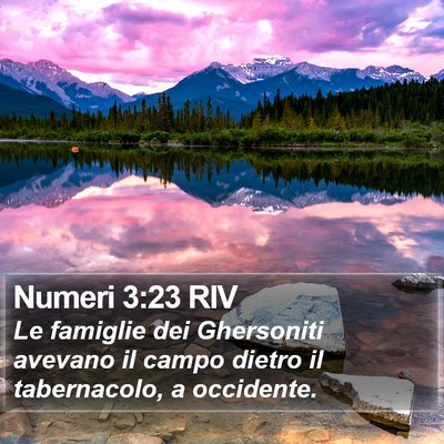 Numeri 3:23 RIV Bible Verse Image