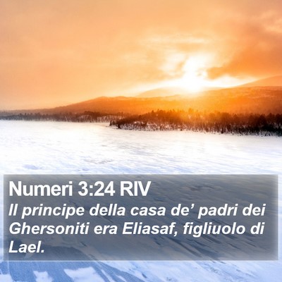 Numeri 3:24 RIV Bible Verse Image