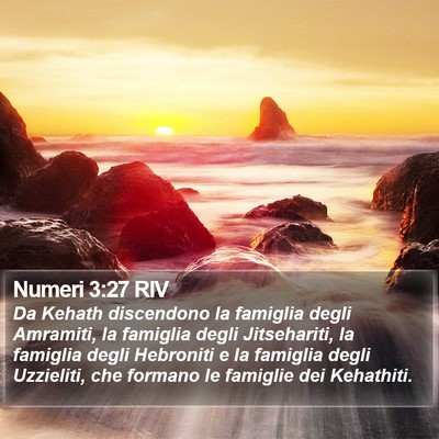 Numeri 3:27 RIV Bible Verse Image