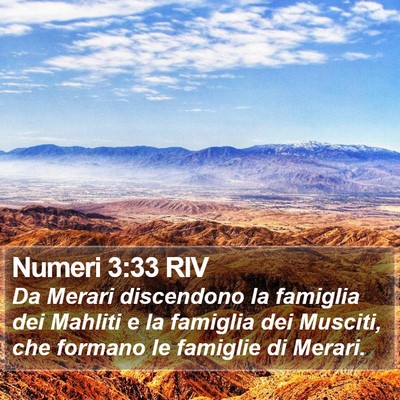 Numeri 3:33 RIV Bible Verse Image
