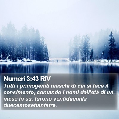 Numeri 3:43 RIV Bible Verse Image