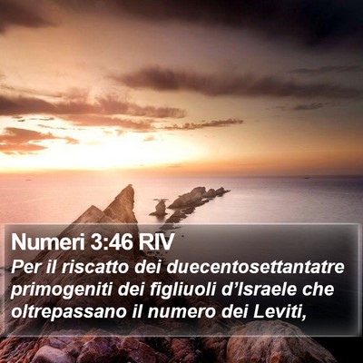 Numeri 3:46 RIV Bible Verse Image
