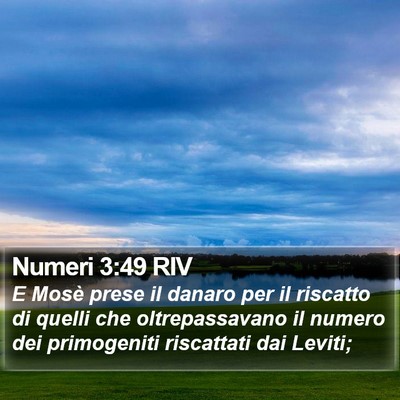 Numeri 3:49 RIV Bible Verse Image