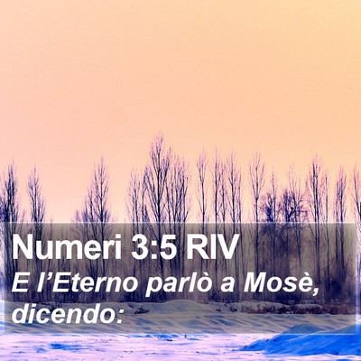 Numeri 3:5 RIV Bible Verse Image