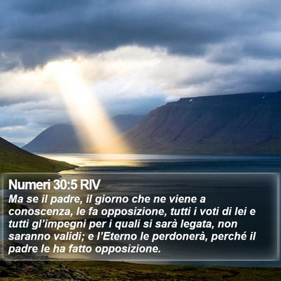 Numeri 30:5 RIV Bible Verse Image