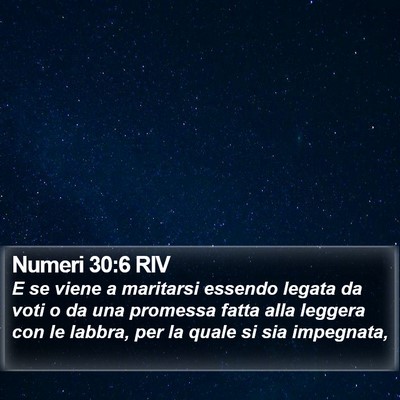 Numeri 30:6 RIV Bible Verse Image