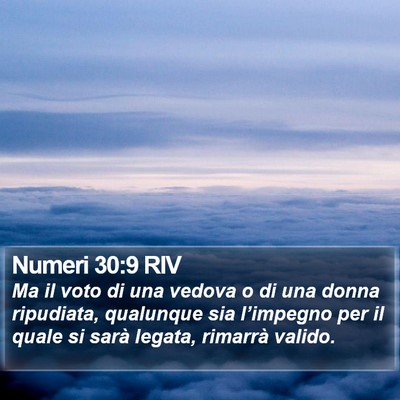 Numeri 30:9 RIV Bible Verse Image