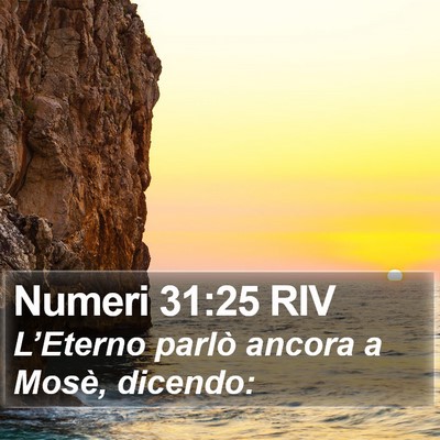 Numeri 31:25 RIV Bible Verse Image