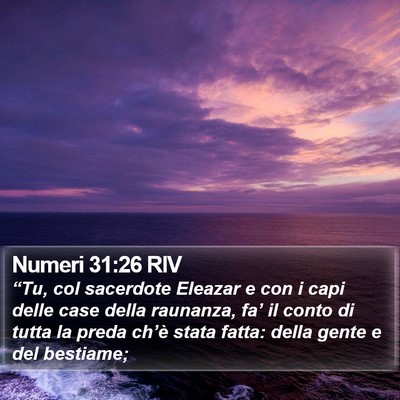 Numeri 31:26 RIV Bible Verse Image